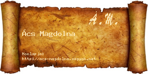 Ács Magdolna névjegykártya